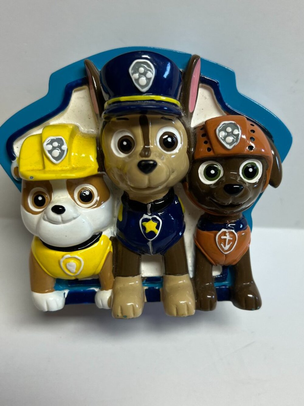 PAW Patrol Chase Rubble Zuma Toothbrush Holder Nickelodeon Franco 2019 HTF
